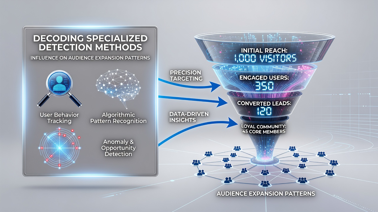 Decoding How Specialized Detection Methods Influence Audience Expansion Patterns in Focused Online Ventures